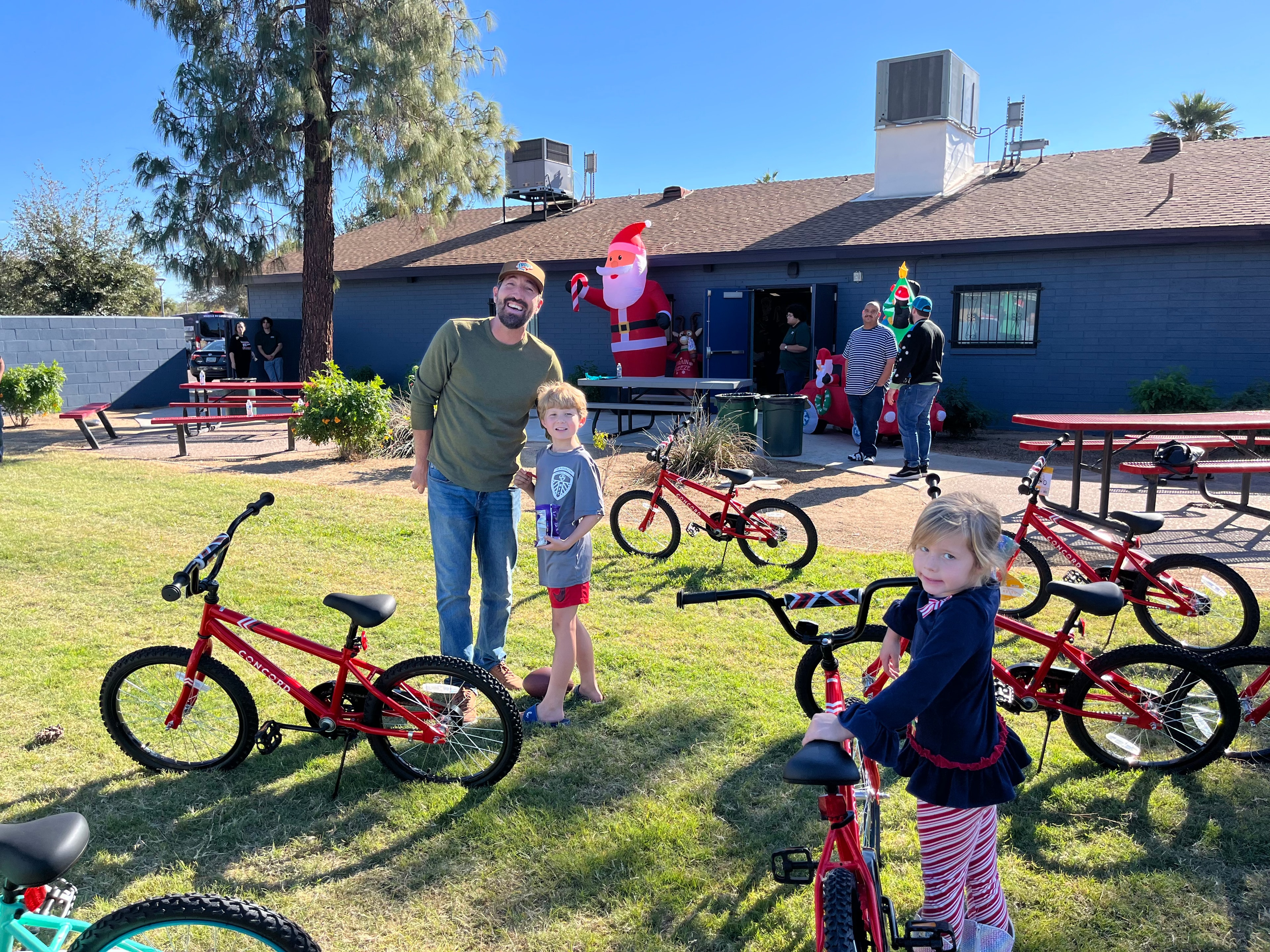 Community member at Arizona In Action bike giveaway event